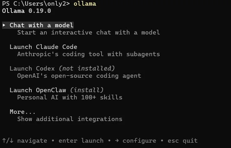 ollama installation in local