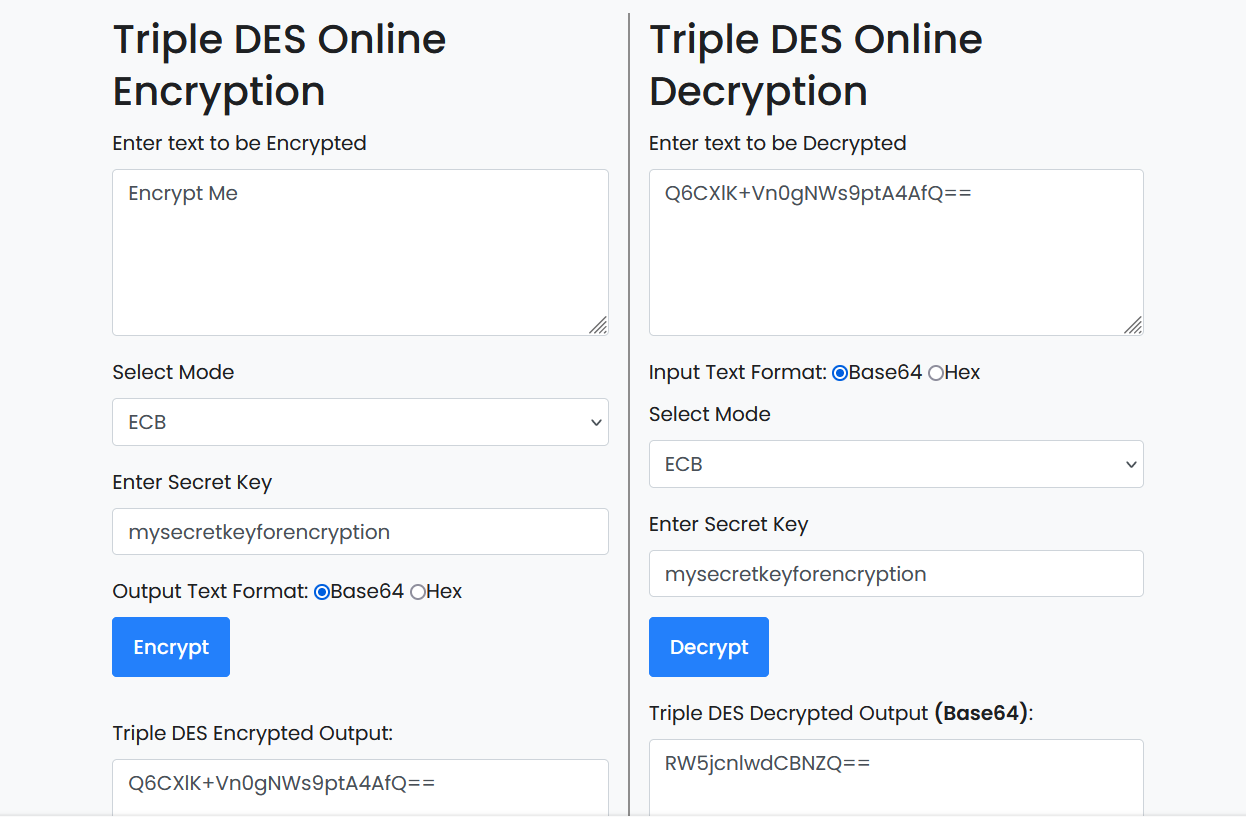 triple-des-online-encryption-sample-screenshot