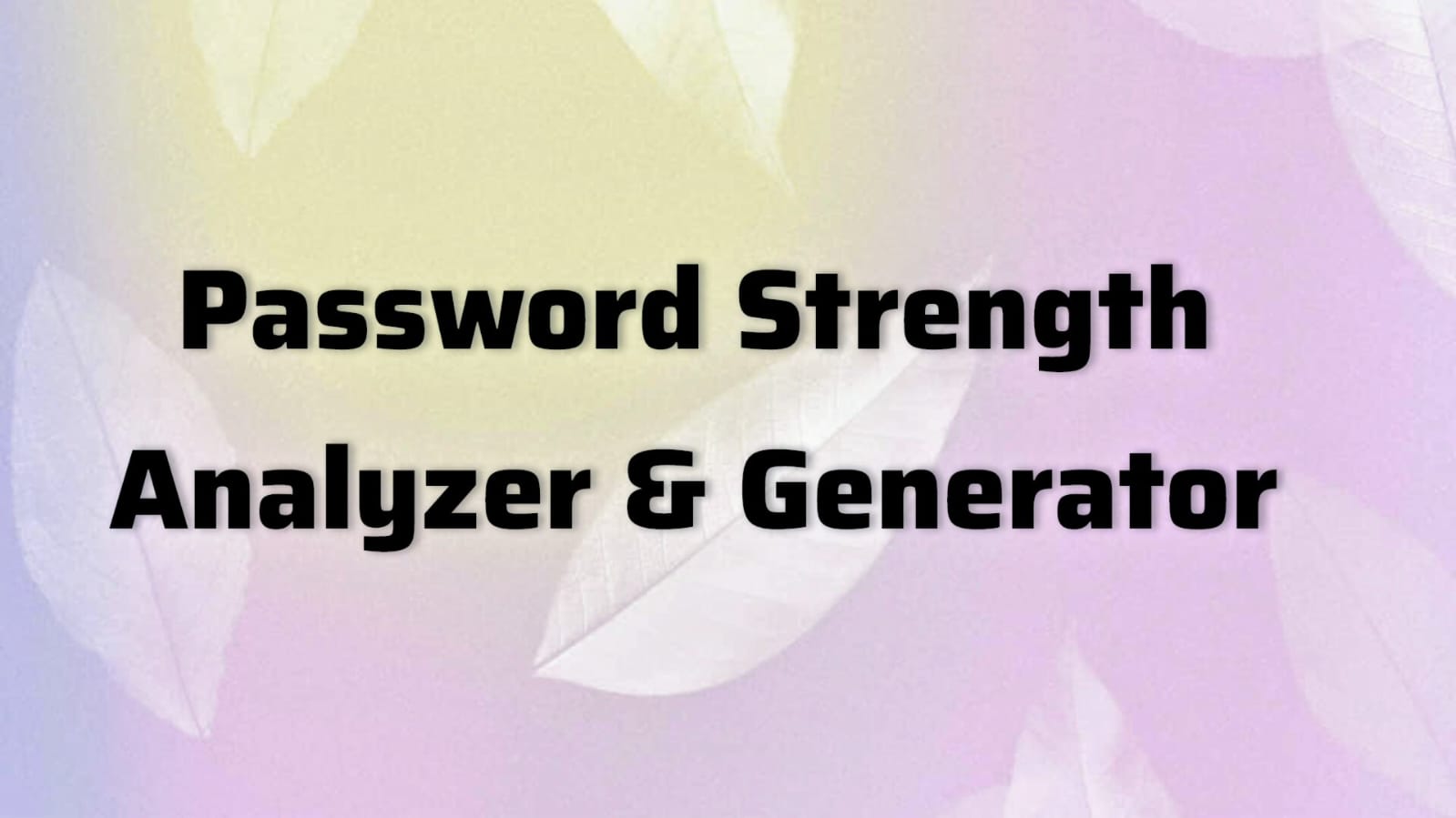 Advanced Password Strength Analyzer and Generator-logo